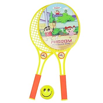 Asian Happy Time Tini Mini Badminton Set Plastic for Indoor & Outdoor Play for Kids Multicolor Strung Badminton Racquet (Pack of: 1, 250 g)