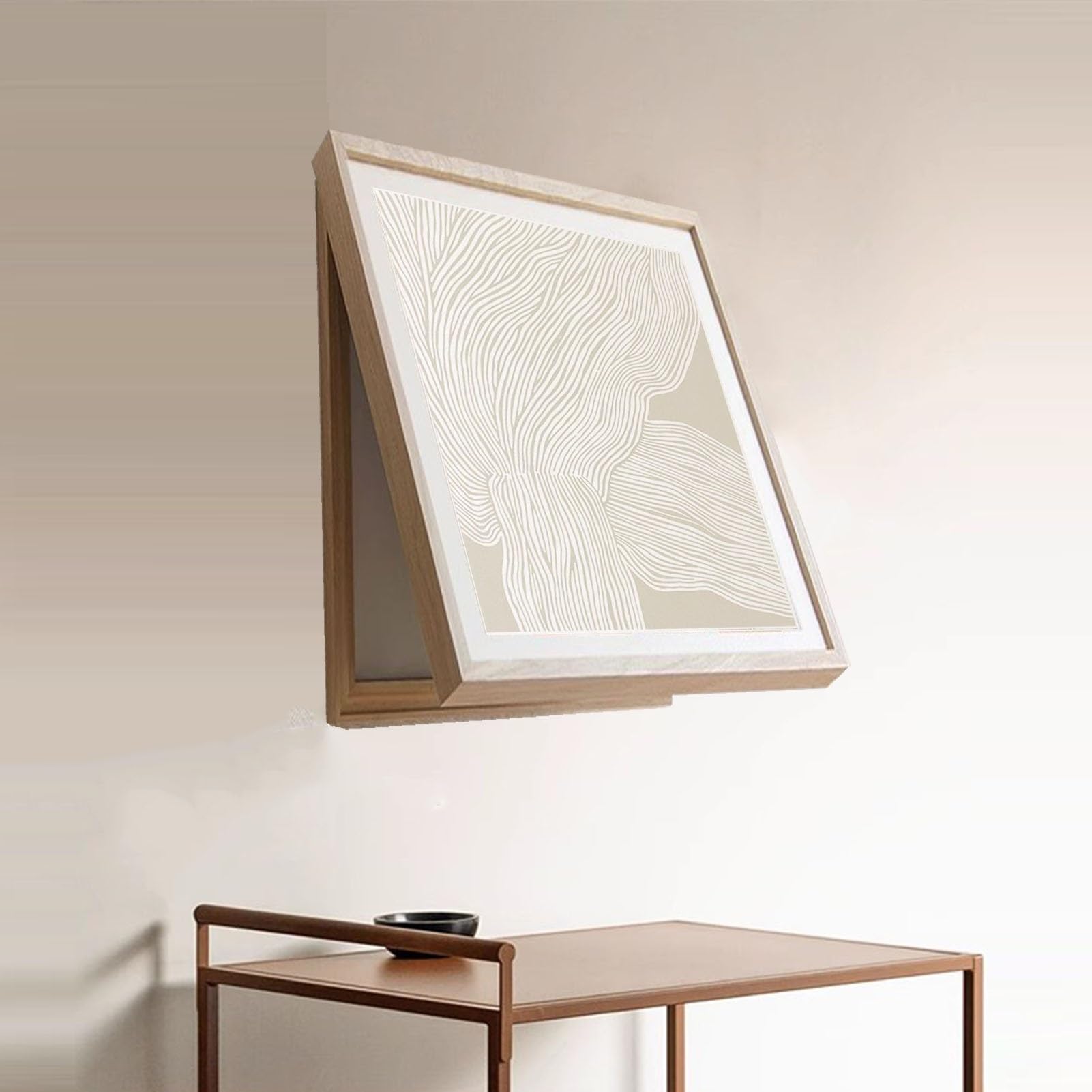 Panel Eléctrico Oculto Tapa Contador Luz Vertical Decoración Caja Distribución Eléctrica Pasillo(A,45x55cm)