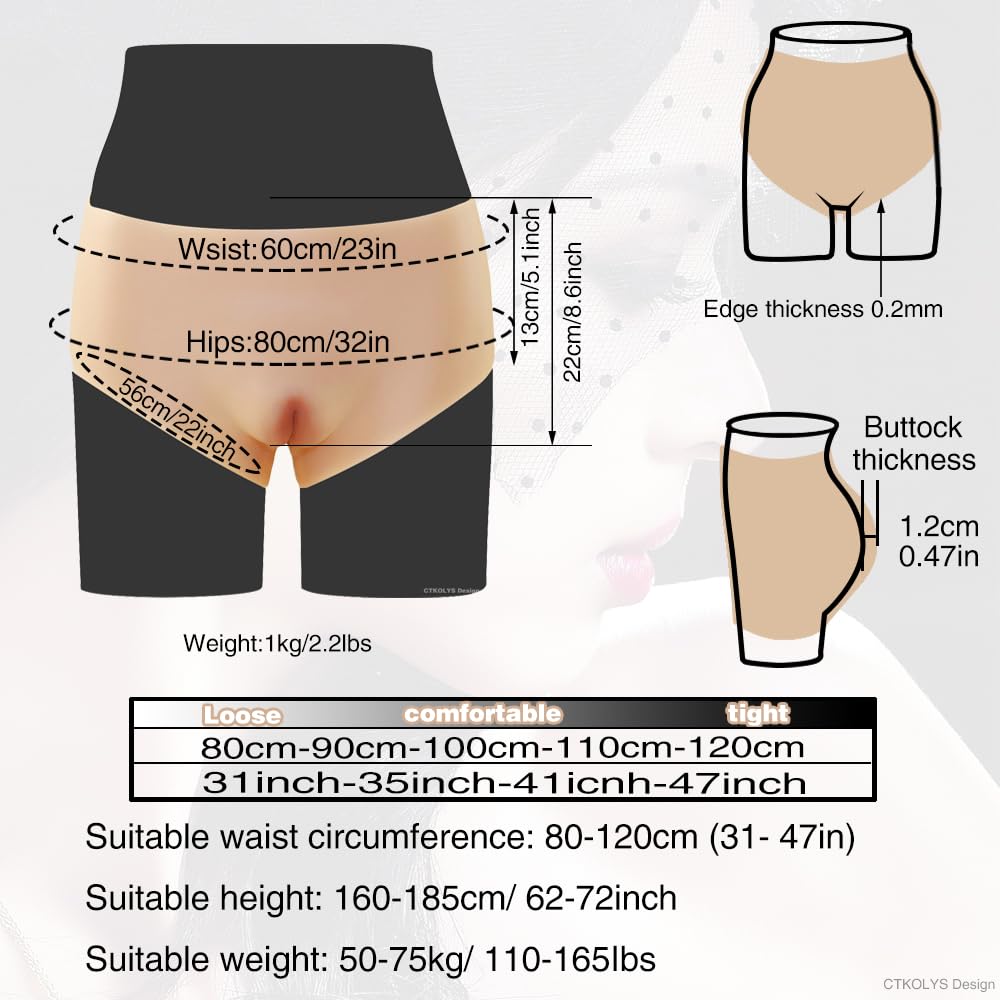 Crossdresser Höschen Mens Hiding Gaff Briefs Camel Toe Control Panties for Crossdresser & Transgende