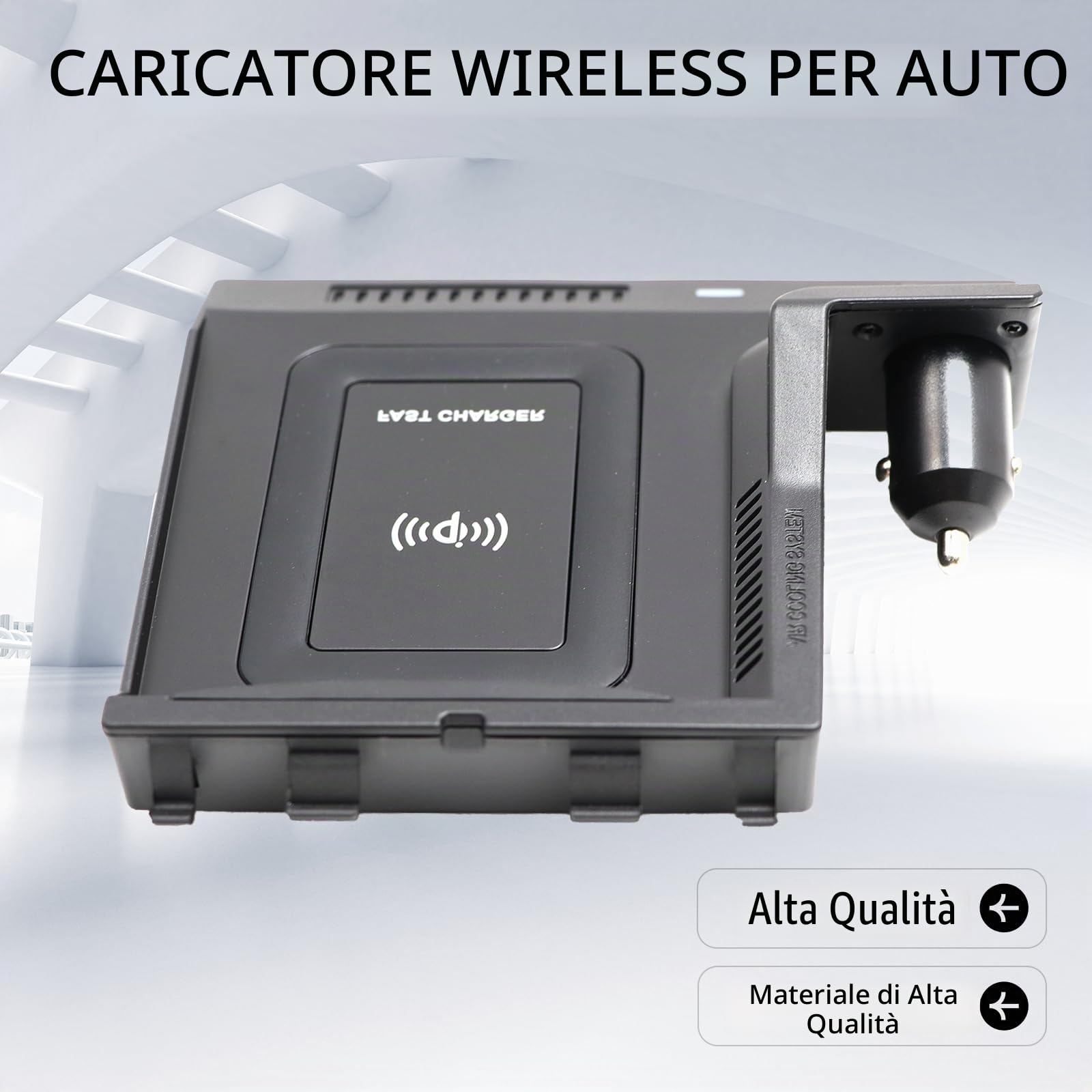Caricabatterie wireless per auto QI caricabatterie wireless compatibile con Classe C W205 GLC X253 caricabatterie wireless per auto caricabatterie wireless per auto