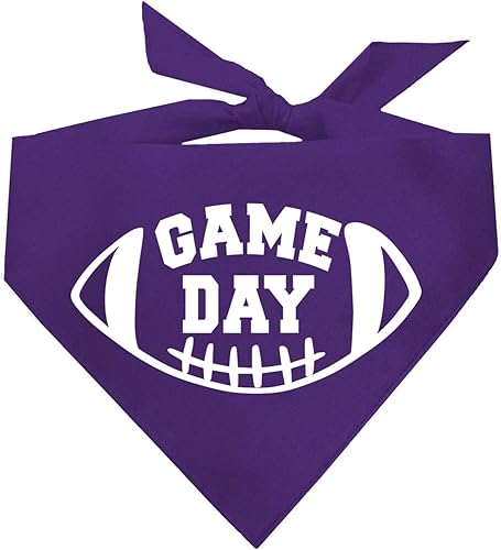 Game Day - Bandana de fútbol para perros (morado, OS 323)