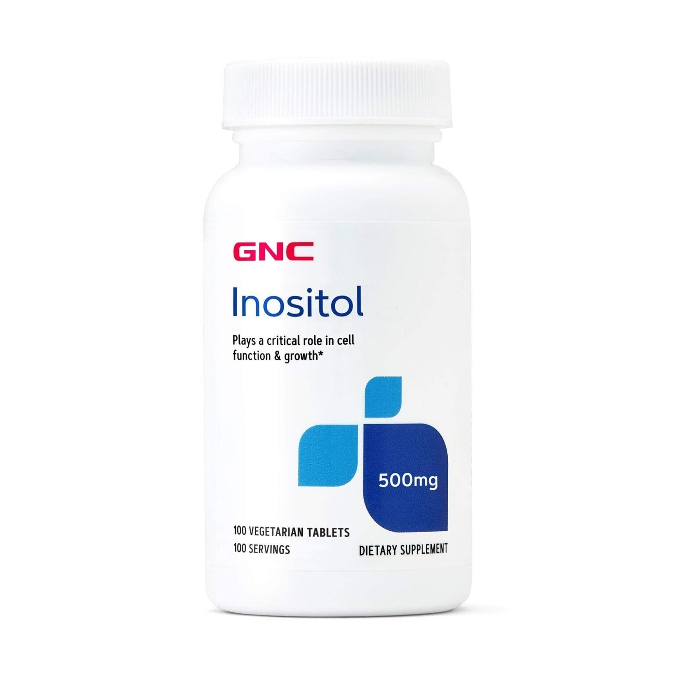 GNC Inositol 500mg Supplement, Supports Cell Function and Growth, 100 Servings