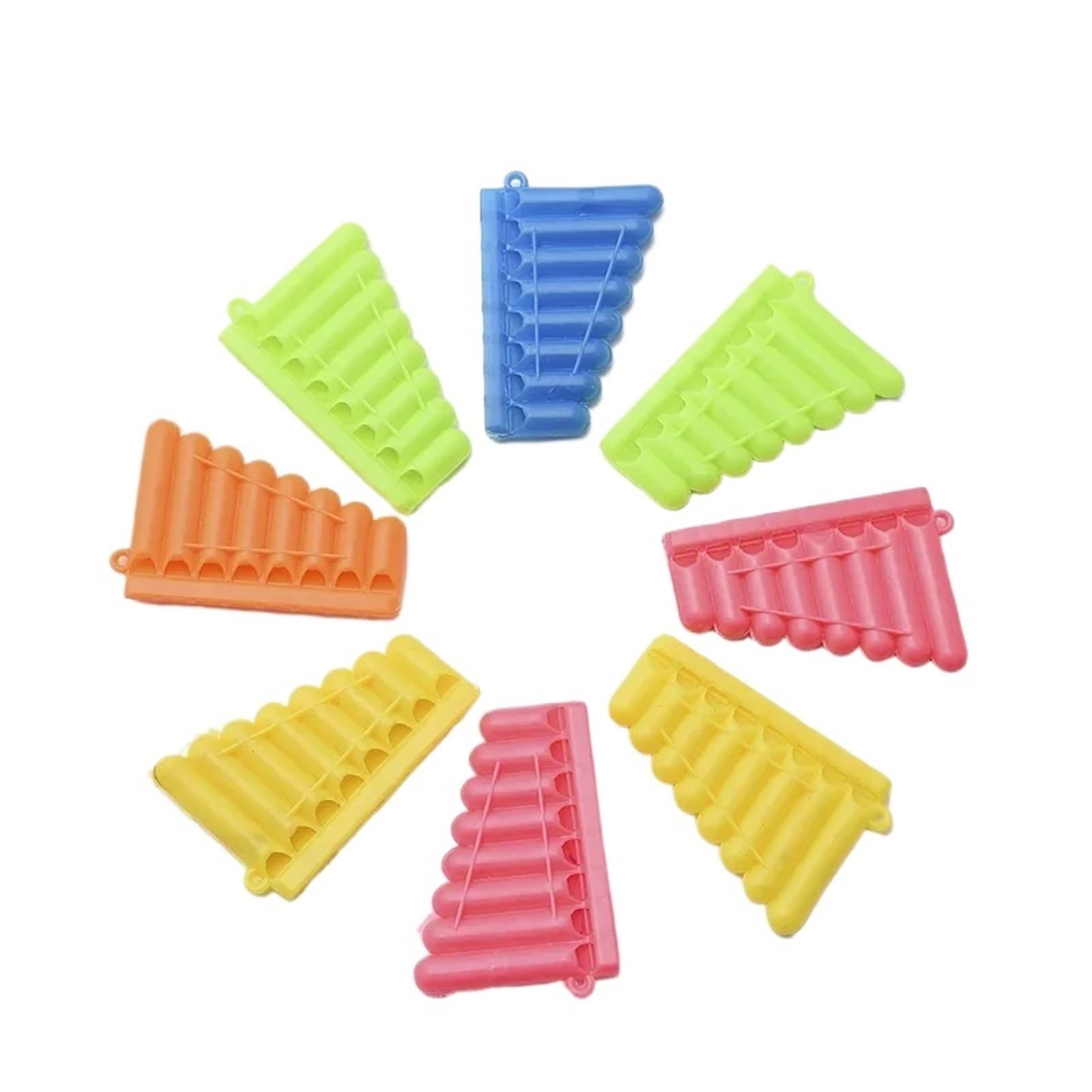 Tragbare Mini-Panflöte 20 Stück bunte achtfarbige Mundharmonika, Musikinstrument, Spielzeug for Jungen und Mädchen, Geburtstagsparty, Gastgeschenke, Pinata-Füllstoffe