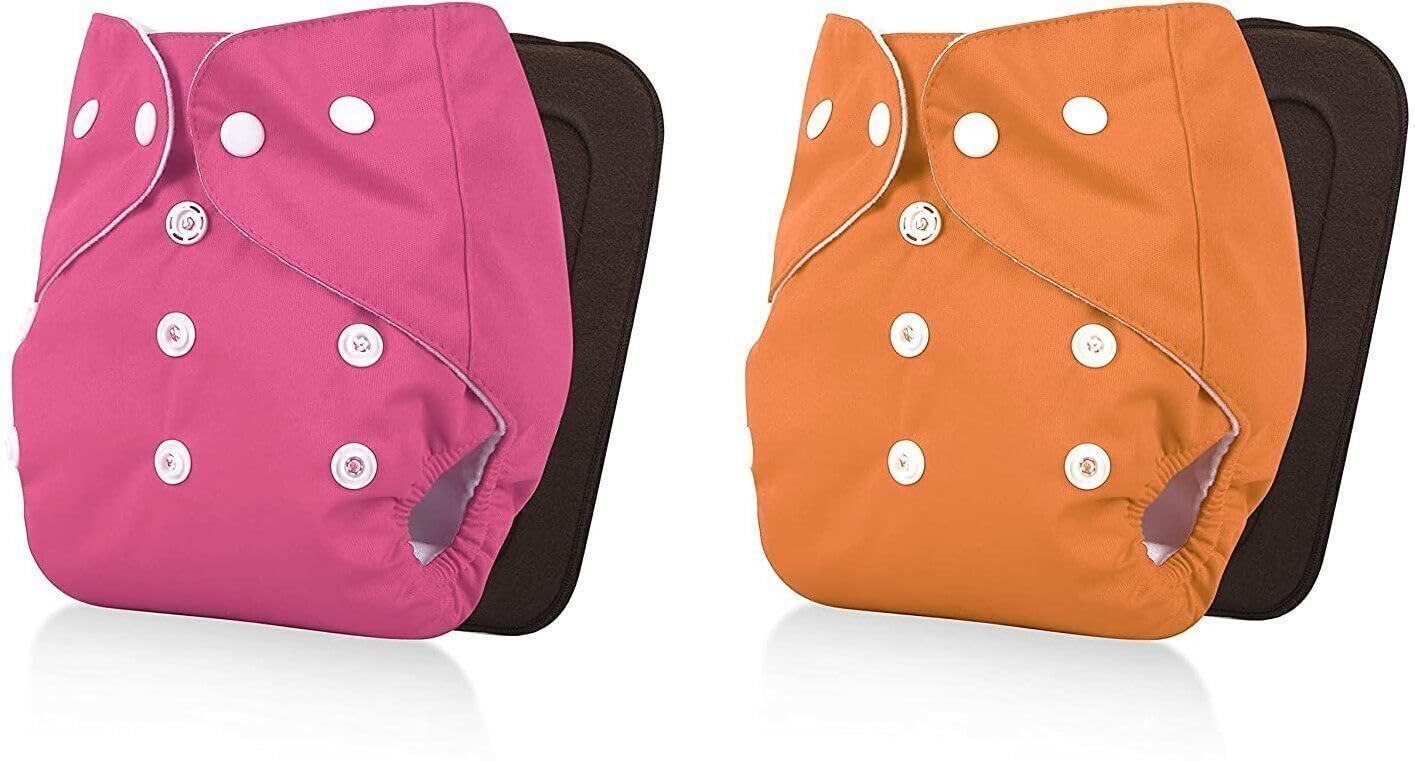 Reusable Cotton Cloth Diapers for Babies & Newborns | Washable, Adjustable & Soft | Pack of 2-image-44