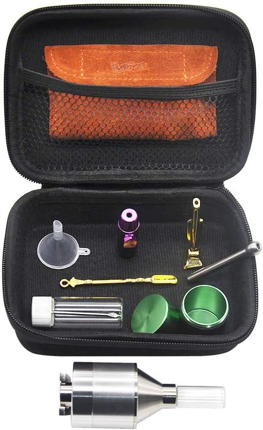 YUANZHOU Herb Grinder Tool Kit Tobacco Grinder Snuff Bottle Tobacco Box 10 Picec With Black Box And Bag