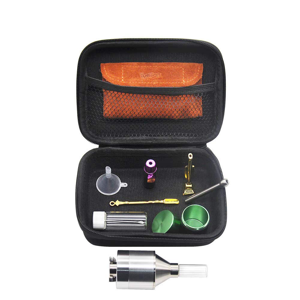 YUANZHOU Herb Grinder Tool Kit Tobacco Grinder Snuff Bottle Tobacco Box 10 Picec With Black Box And Bag