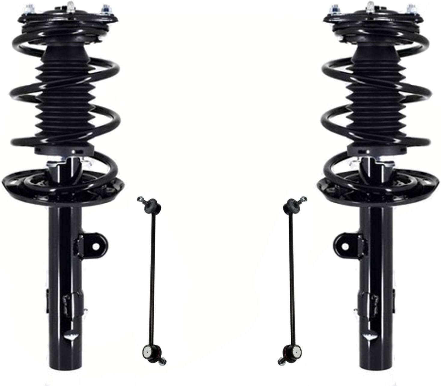 Front Complete Struts Assembly & Sway Bar Links Replacement