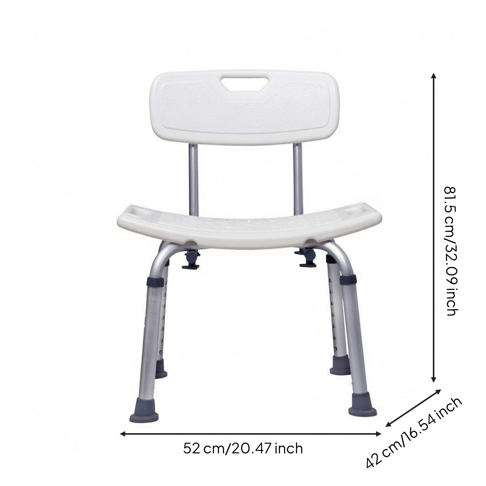Silla Ducha Ajustable Estable Silla Ducha con Asiento Giratorio Higiénica Asiento Baño con Agarraras para Uarios Mayores, 798