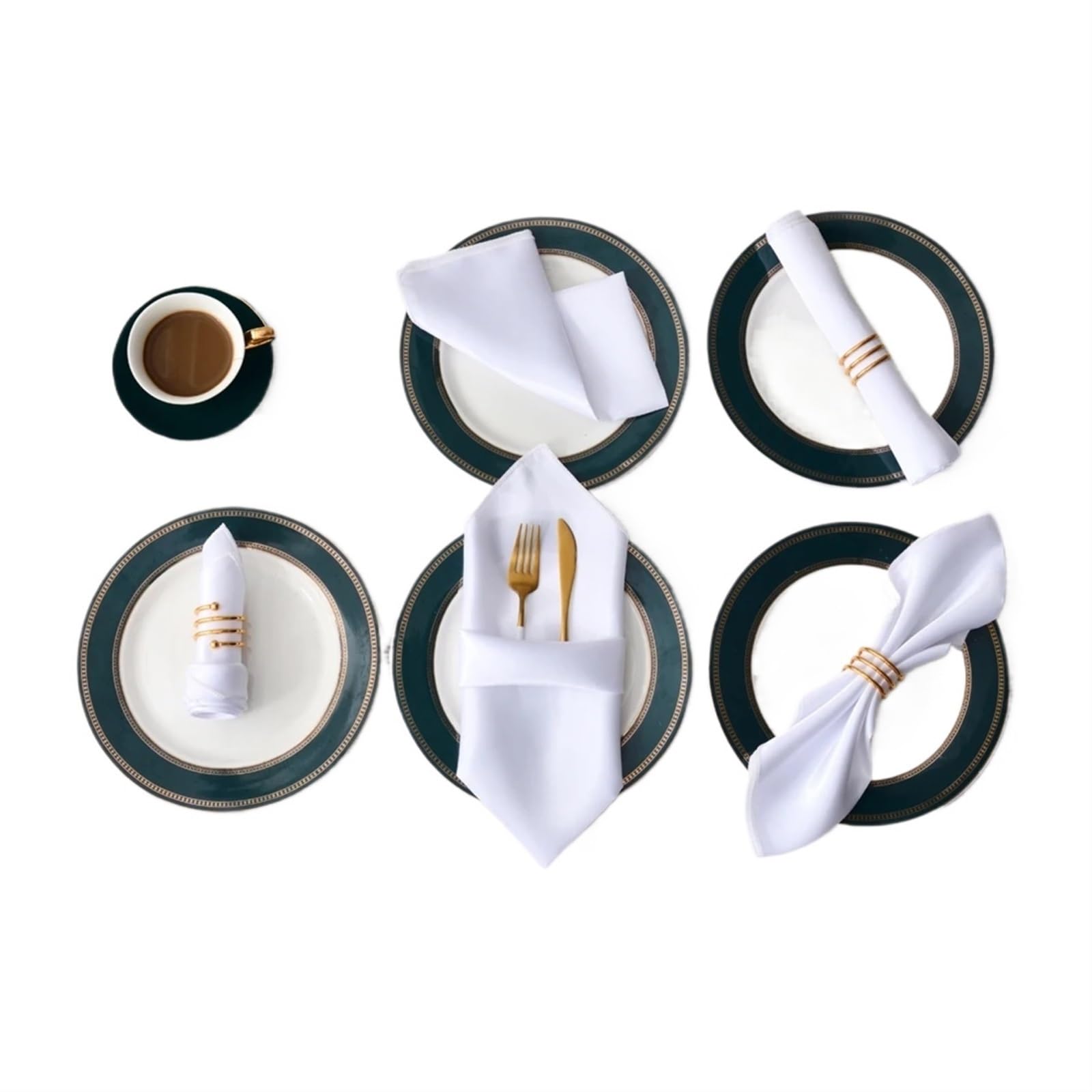 serviettes napkins 12Pcs 30X30cm Satin Table Napkin Soft Handkerchief Romantic Wedding Banquet Square Napkins Dinner Party Decoration for dining wedding party everyday home(12pcs White)