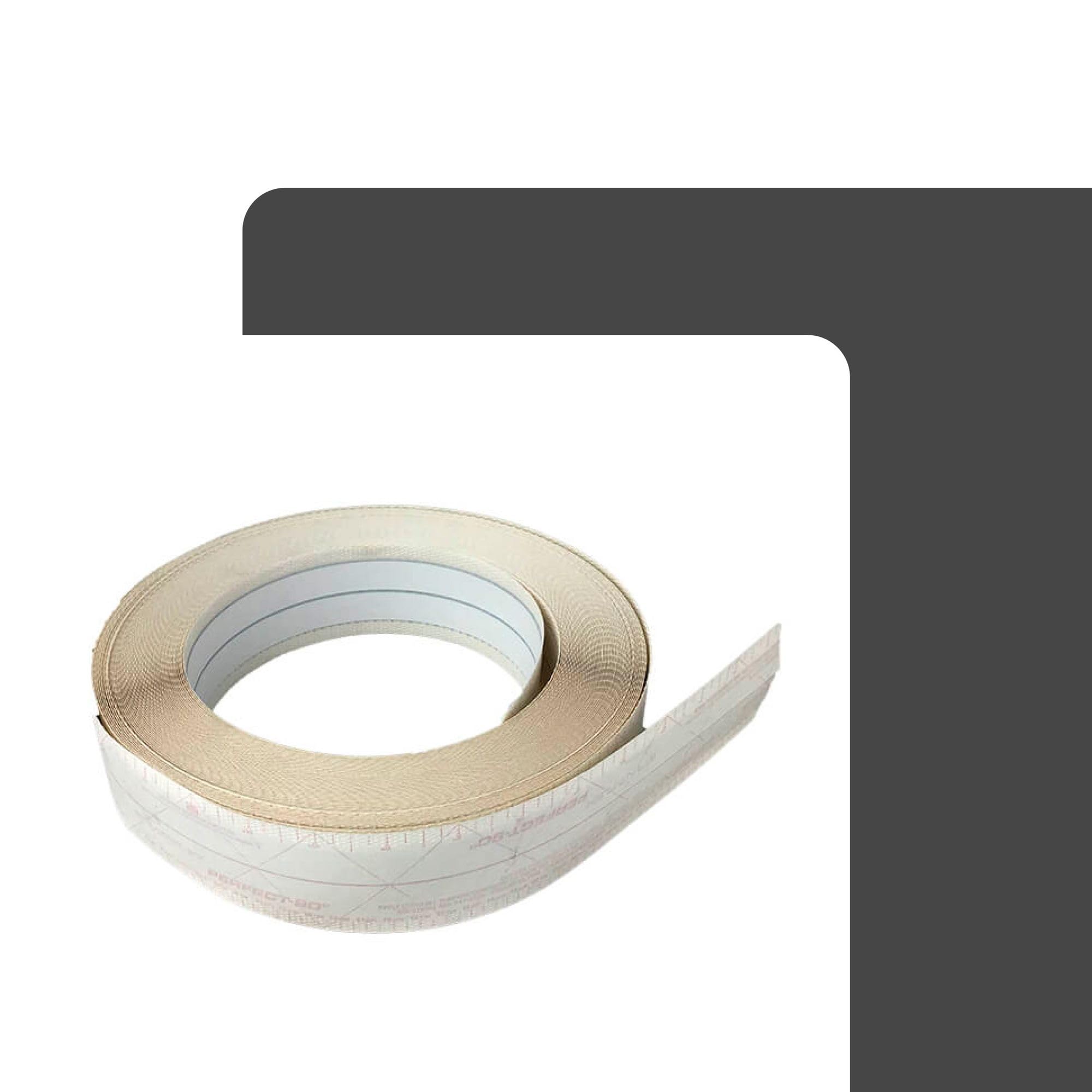 Perfil del borde PERFECT 90 grados blanco 12 rollos de protección de cantos de 30,5 m de altura, para cantos interiores en paneles de yeso, fácil de procesar