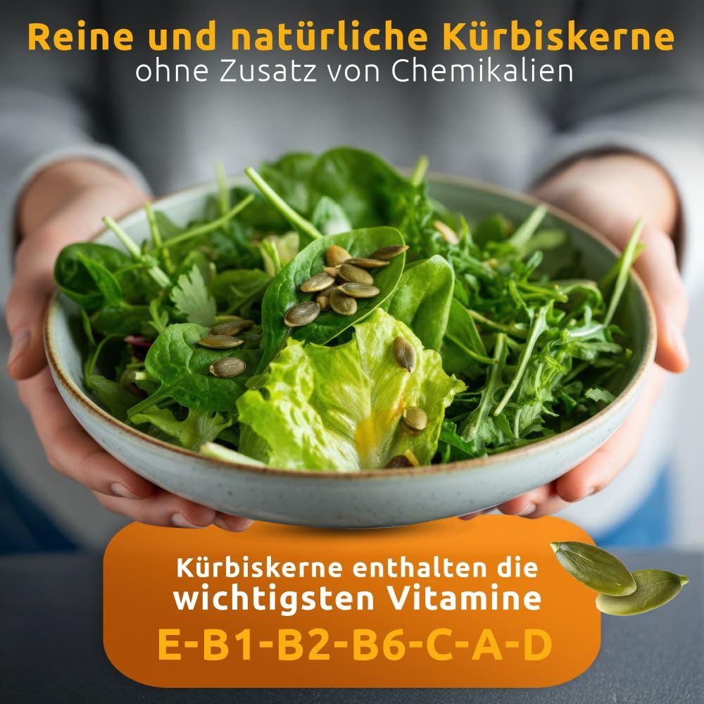 Steirische Kürbiskerne 5 kg roh & naturbelassen – Pumpkin Seeds | roh naturbelassen, zum Backen Kochen Snacken, ideal für Brot Müsli Salate, proteinreich, ballaststoffreich, ohne Salzzusatz