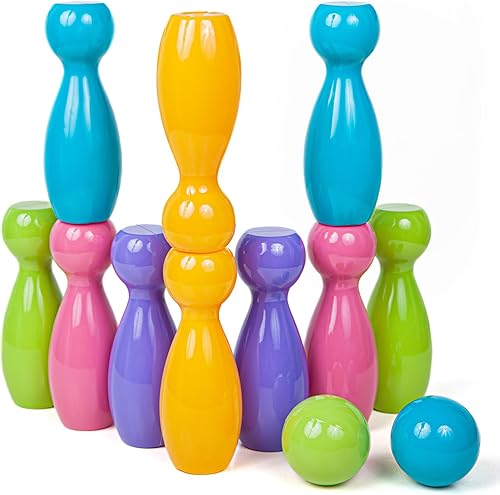 Miniatura 4 de Nuevo juego de bolos para niños, regalo de cumpleaños de Navidad, embalaje de caja de color, diseño de tapa plana de botella, juego de bolos para