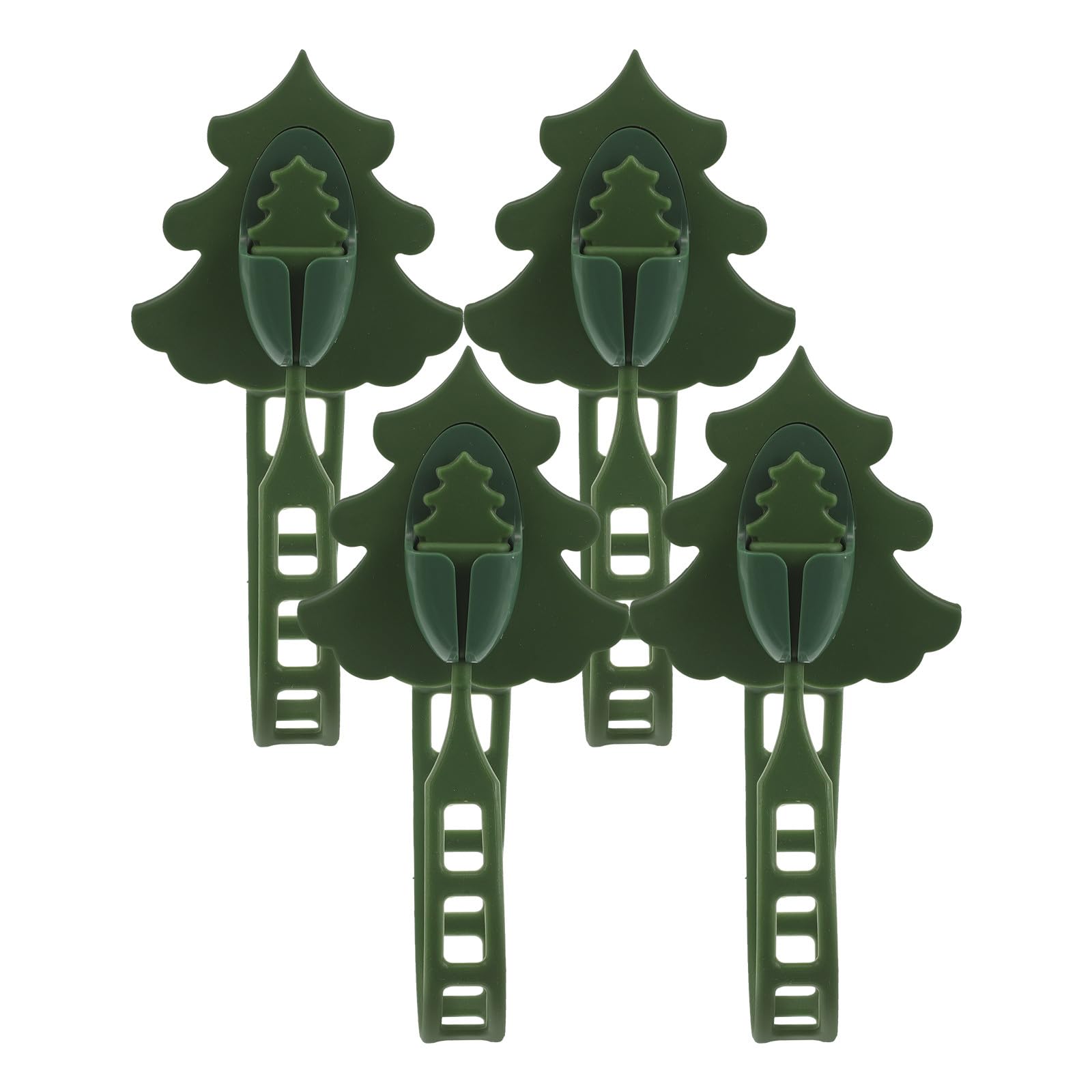 Colgadores de guirnaldas navideñas Ciieeo y soportes de silicona para calcetines de chimenea