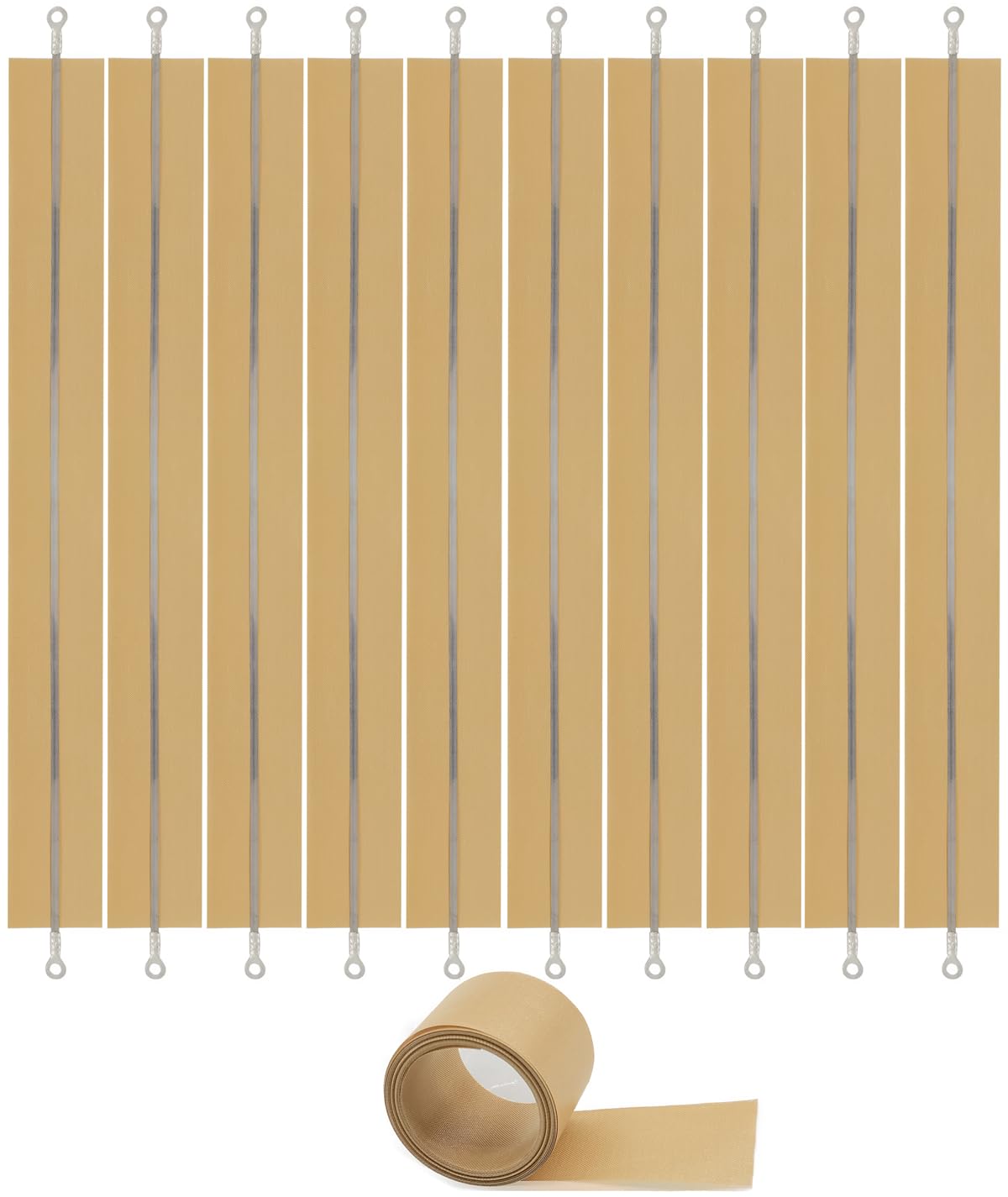 SEELAUGH 10 Pcs Impulse Sealer Replacement Parts for 16 Inch Heat Sealer(3mm Wide), with 16.4 feet Teflon Cloth Strip(38mm Wide), Heat Seal