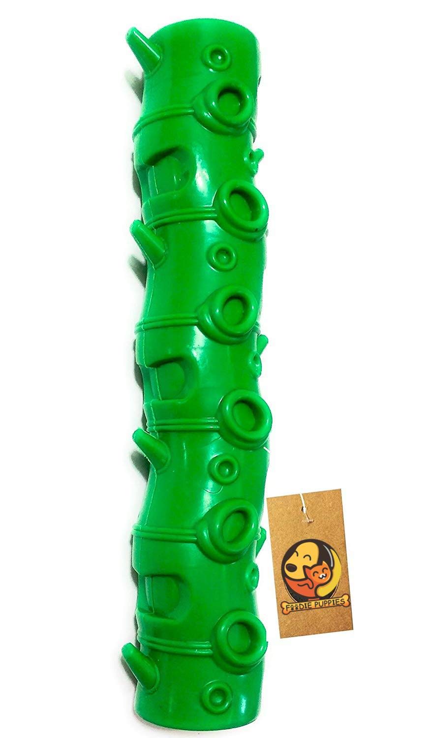 Foodie Puppies Natural Rubber Dog Chew Stick Toy Squeeze, 9 inches (Color May Vary) (B07GL6NDJR) Amazon Price History, Amazon Price Tracker