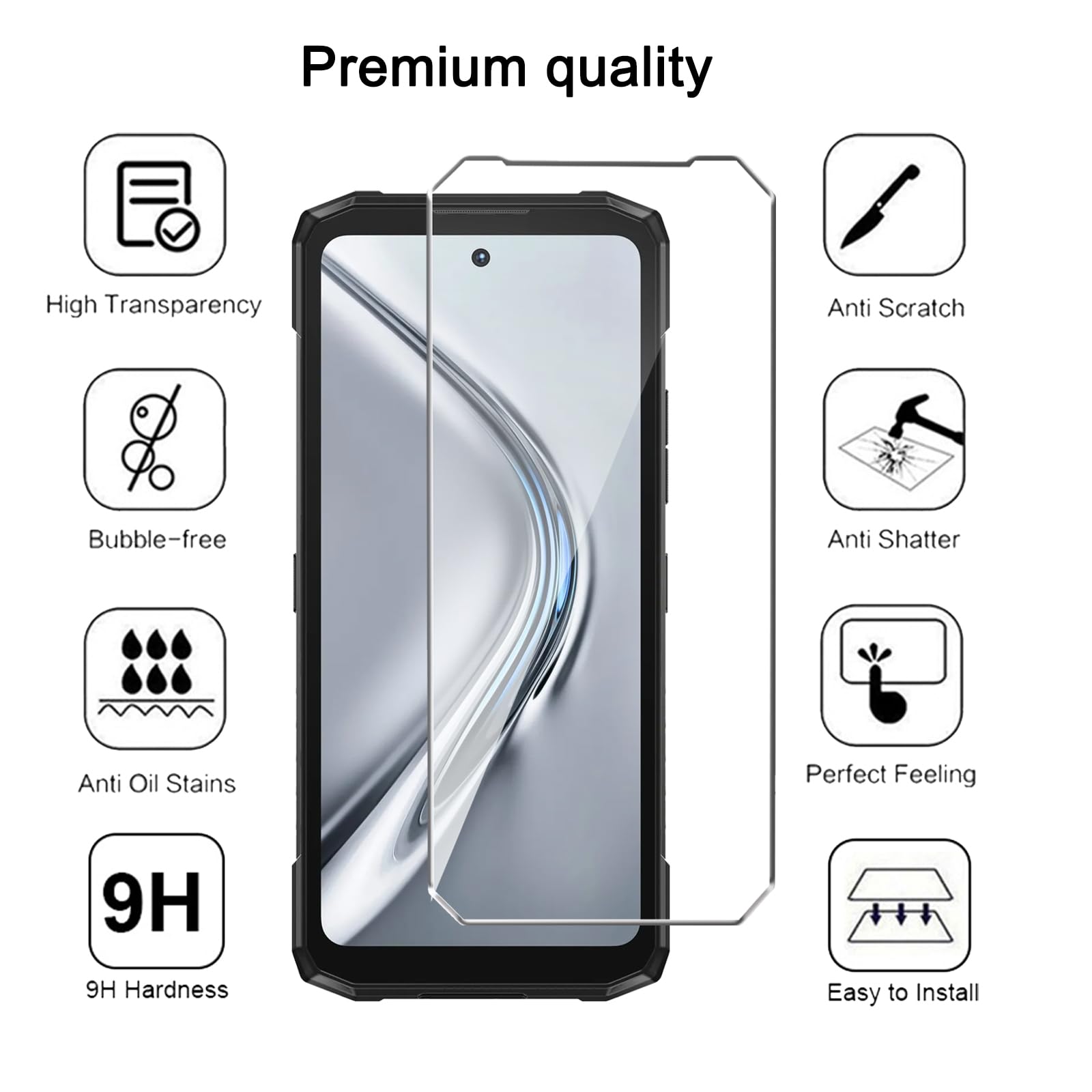 Coque TPU Souple + 2 Verres Trempés Pour Doogee Note 56 (6.56") – Transparente, Antichoc, Protection Complète écran Et Dos
