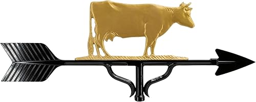 Miniatura 8 de Veleta de 32 pulgadas con adorno de vaca de hierro sueco