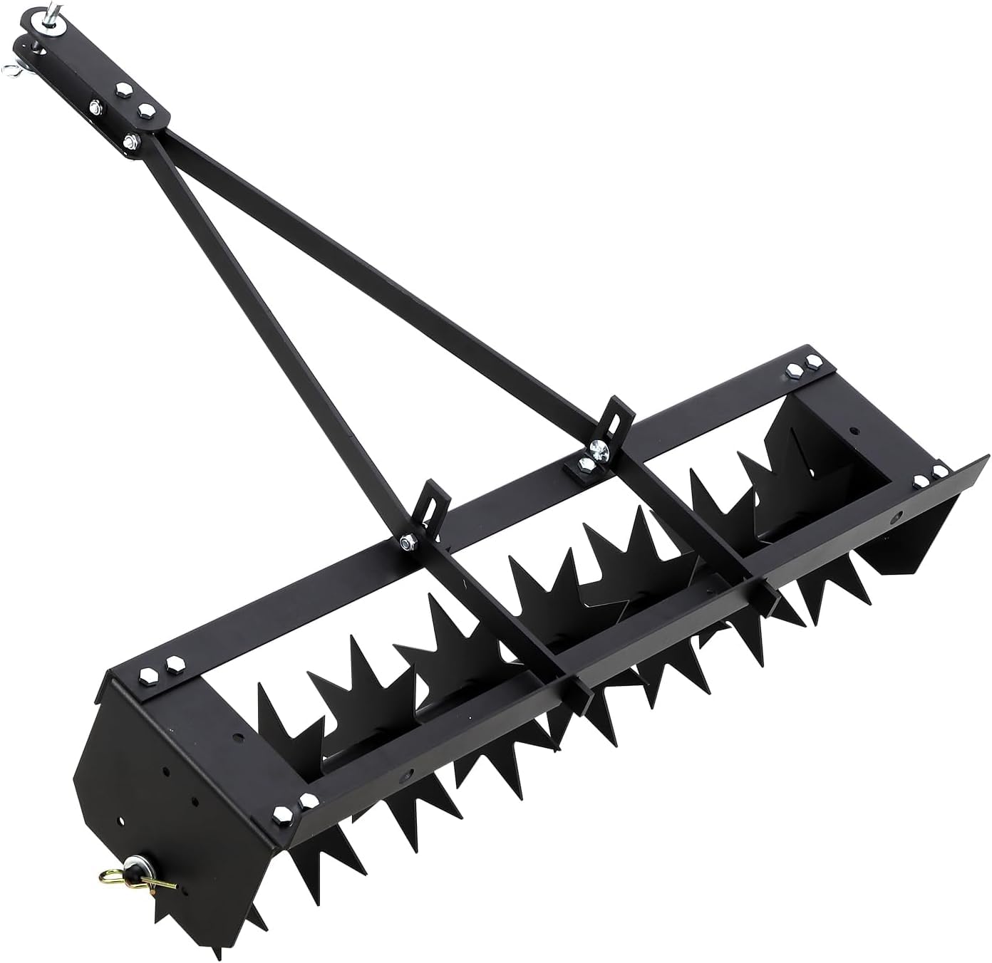 Ventilatore per prato, 8 punte per prato con attrezzi da giardino, traino e giardino, 81 x 24 x 78 cm