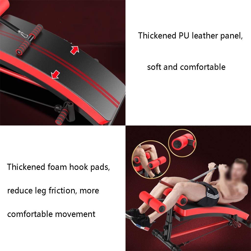 Panca supina Multifunzionale, Panca Sit-up per Fitness Panca Fitness, Panca con manubri Addominali Commerciale e di consumo