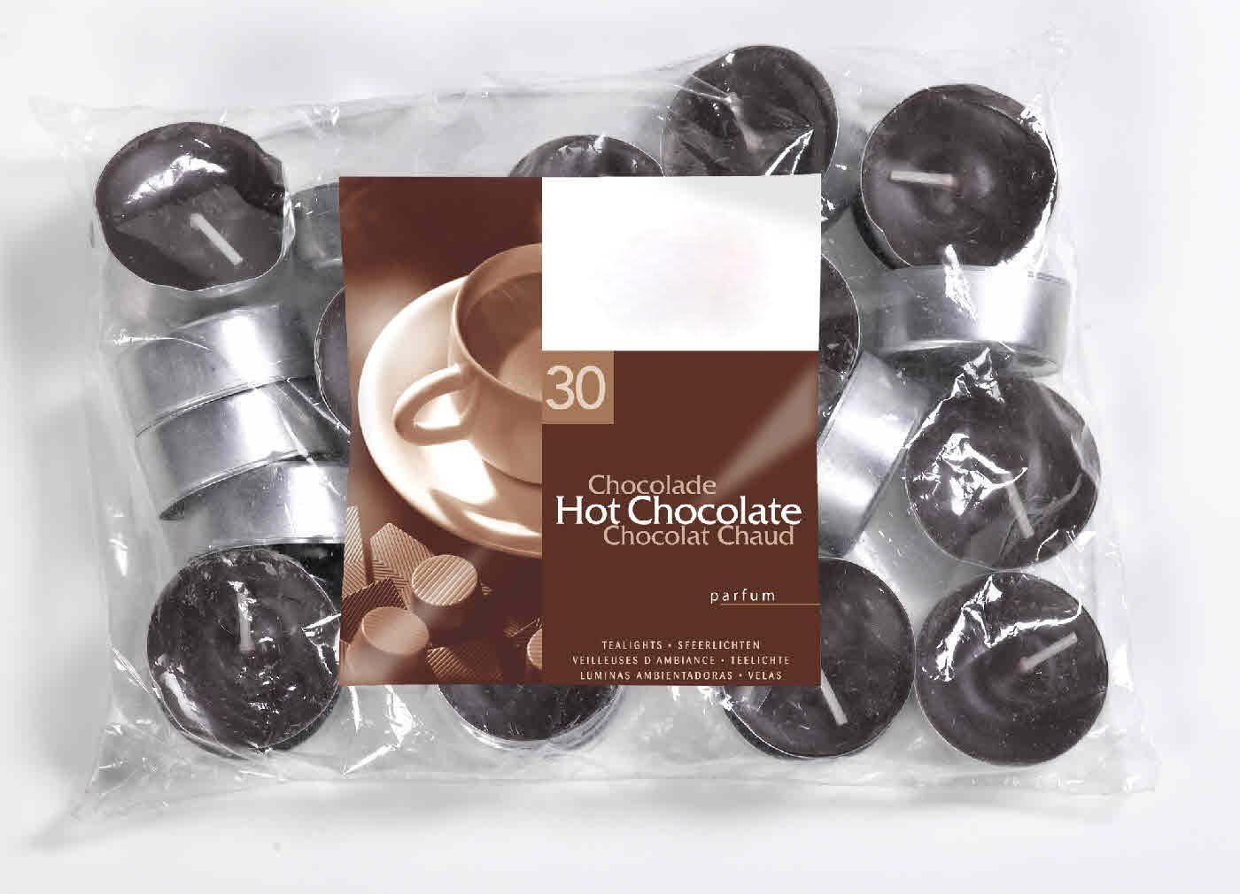 Light In The Dark Hot Chocolate Scented Tealight Candles Set of 30