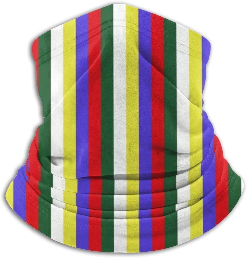 NA Mini Stripe Order Eastern Star Neck Warmer Scarf Gaiter Face Mask Bandanas For Dust Cold Weather Winter Outdoors Festivals Sports For Men And Women