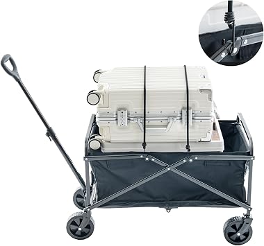 3 Pack Ropes for Wagon Cart, Good Elasticity 39in Long Rope for Heavy Duty Folding Utility Grocery Beach Wagon Collapsible Wagon Cart with Wheels Foldable for Shopping Camping Sports 3