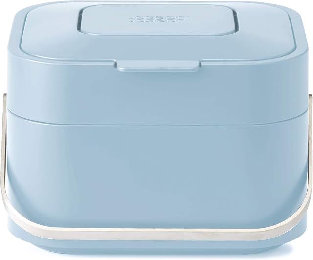 Joseph Joseph Stack 4 Food Waste Caddy with Odour Filter - Grey Blue, One size, 30042