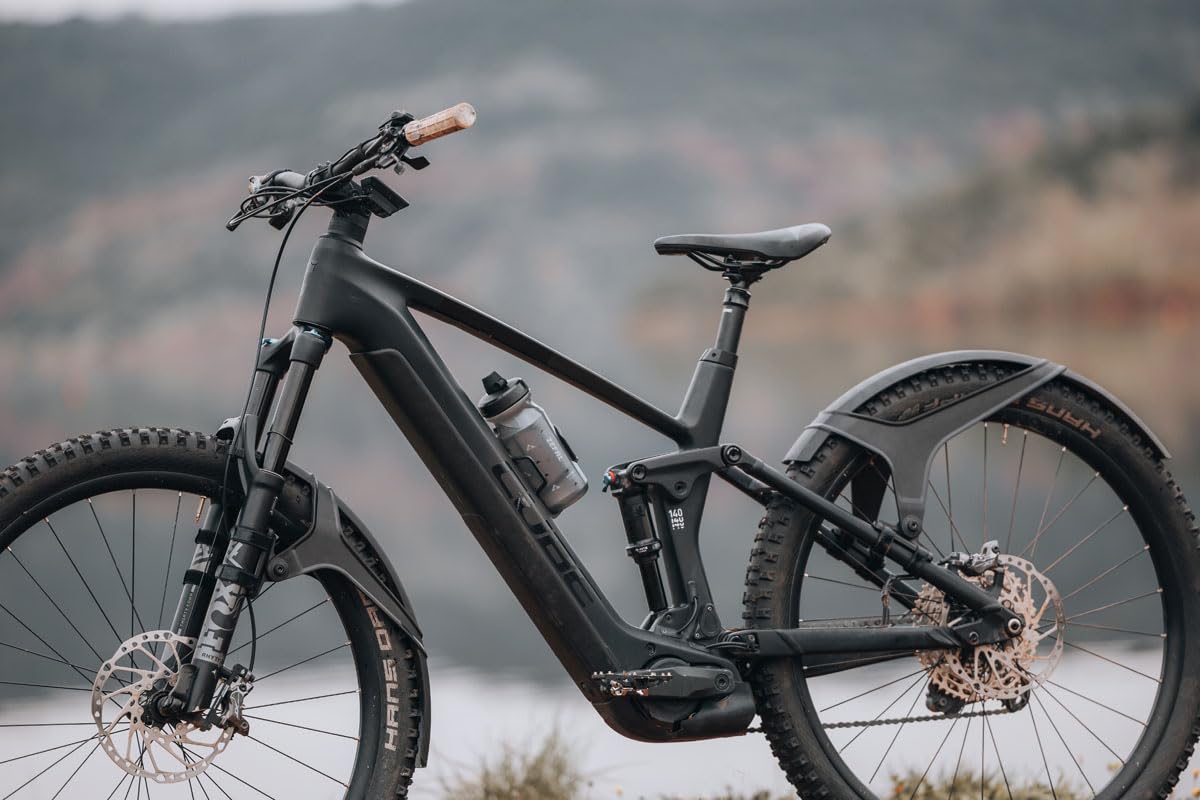 ZEFAL Pack Deflector M65 - Pack de Garde Boue VTT Avant et Arrière - Garde-Boue VTT 26" à 29" - 590 g - Fabriqués en France, Noir