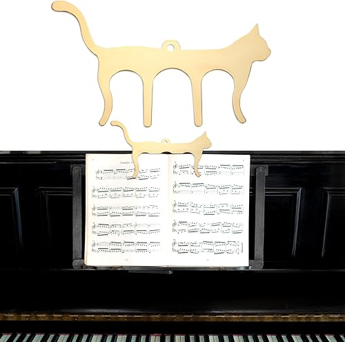 Clip de metal para libros de música en forma de gato clips de soporte de música para jugar al aire libre papel de notas libros de piano guitarra