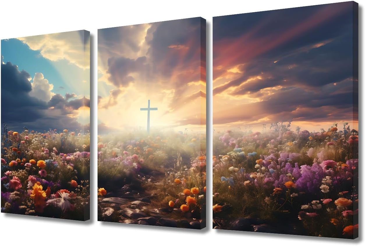 Wall Decorations for Living Room Christian Jesus Cross