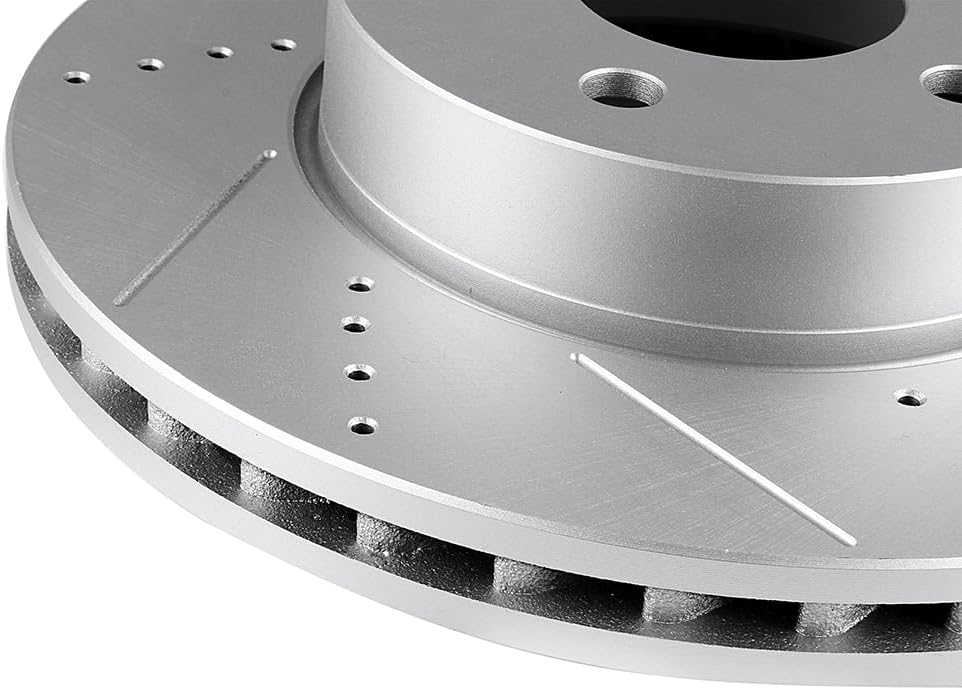 ECCPP 34424 2pcs Front Vented Disc Brake Rotors Fit For Mercedes-Benz For C230 2008-2009,For Mercedes-Benz For C250 2010-2015