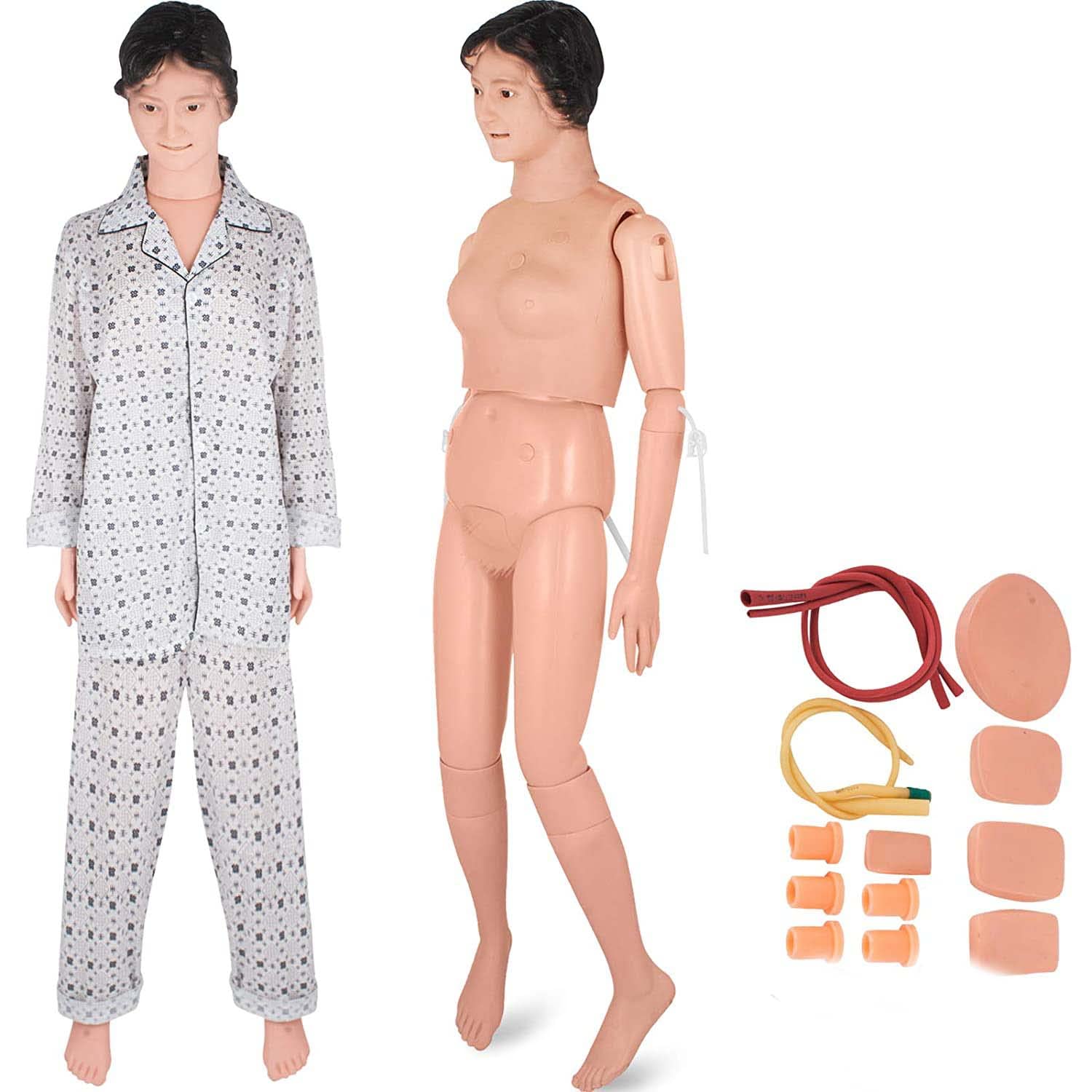YNIYUJKL Women Patient Care Manikin,Manikin Patient Didactic Material In Pvc Medical Training Teaching Manikin Model Woman For Te
