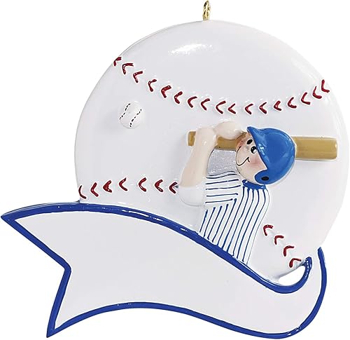 Miniatura 7 de Adorno de béisbol personalizado para árbol de Navidad 2025  Nombre y año personalizado al día siguiente  Celebra su gran victoria  Pelota con