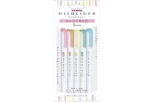 ZEBRA Mildliner Highlighter Set: Pastel Brilliance for Note-taking and Art