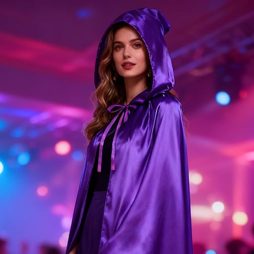 Miniatura 6 de LMYOVE Capa unisex con capucha, para Halloween, Navidad, cosplay, disfraz, fiesta, adulto, bata para hombres y mujeres