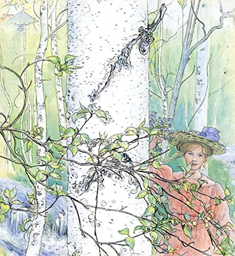 Le printemps de Carl Larsson toile modern peinture 60x90cm pour décoration salon élégante