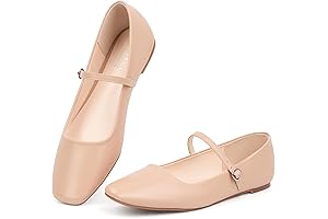 Nude Mary Jane Flats Shoes: Effortless Elegance for Any Occasion