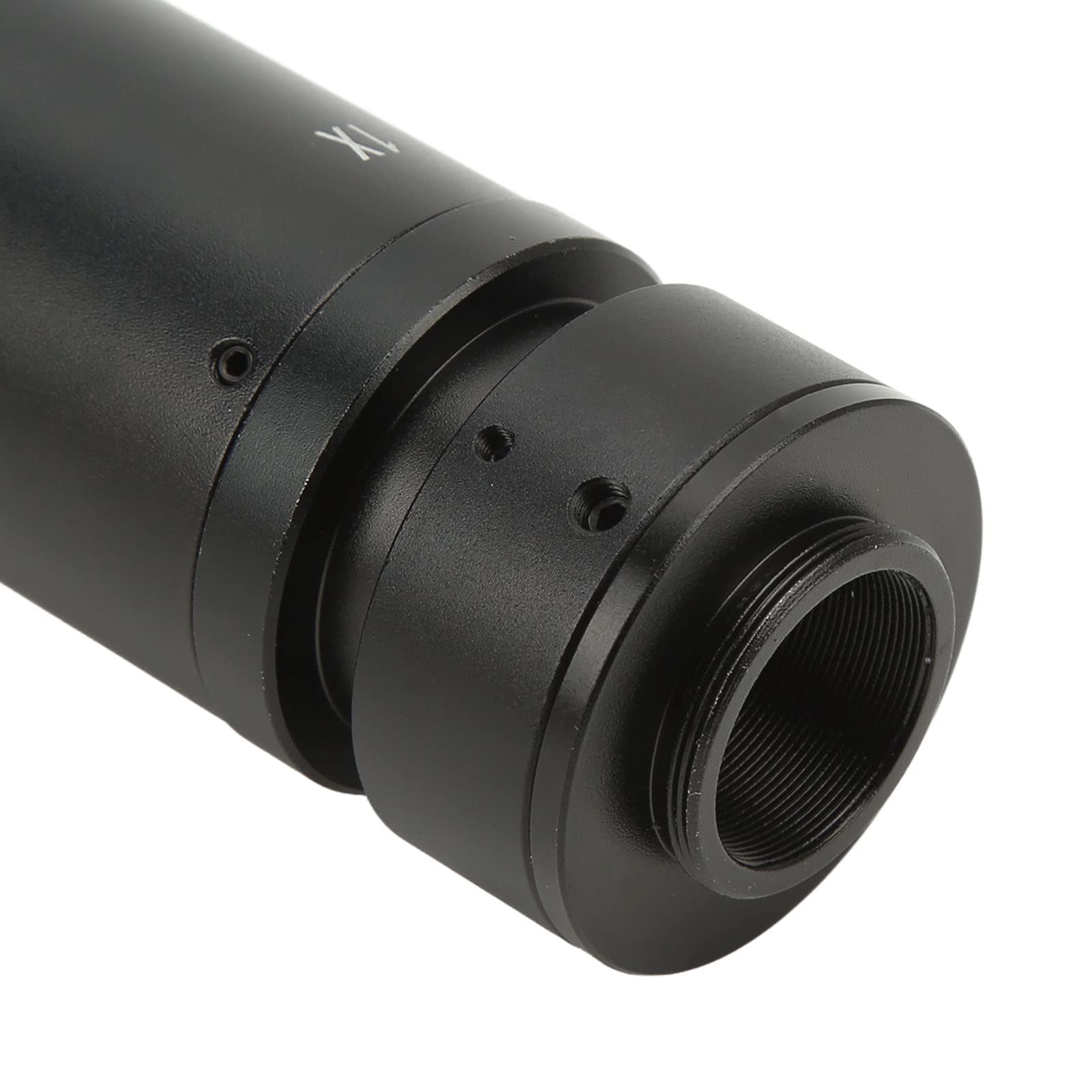 DAUERHAFT Monoculare 300X Zoom C Mount Lens Microscopio Lens Adapter 1X Oculare Lente Ingrandimento regolabile 0.7X a 4.5X Lega di Alluminio per Industria Microscopio Camera