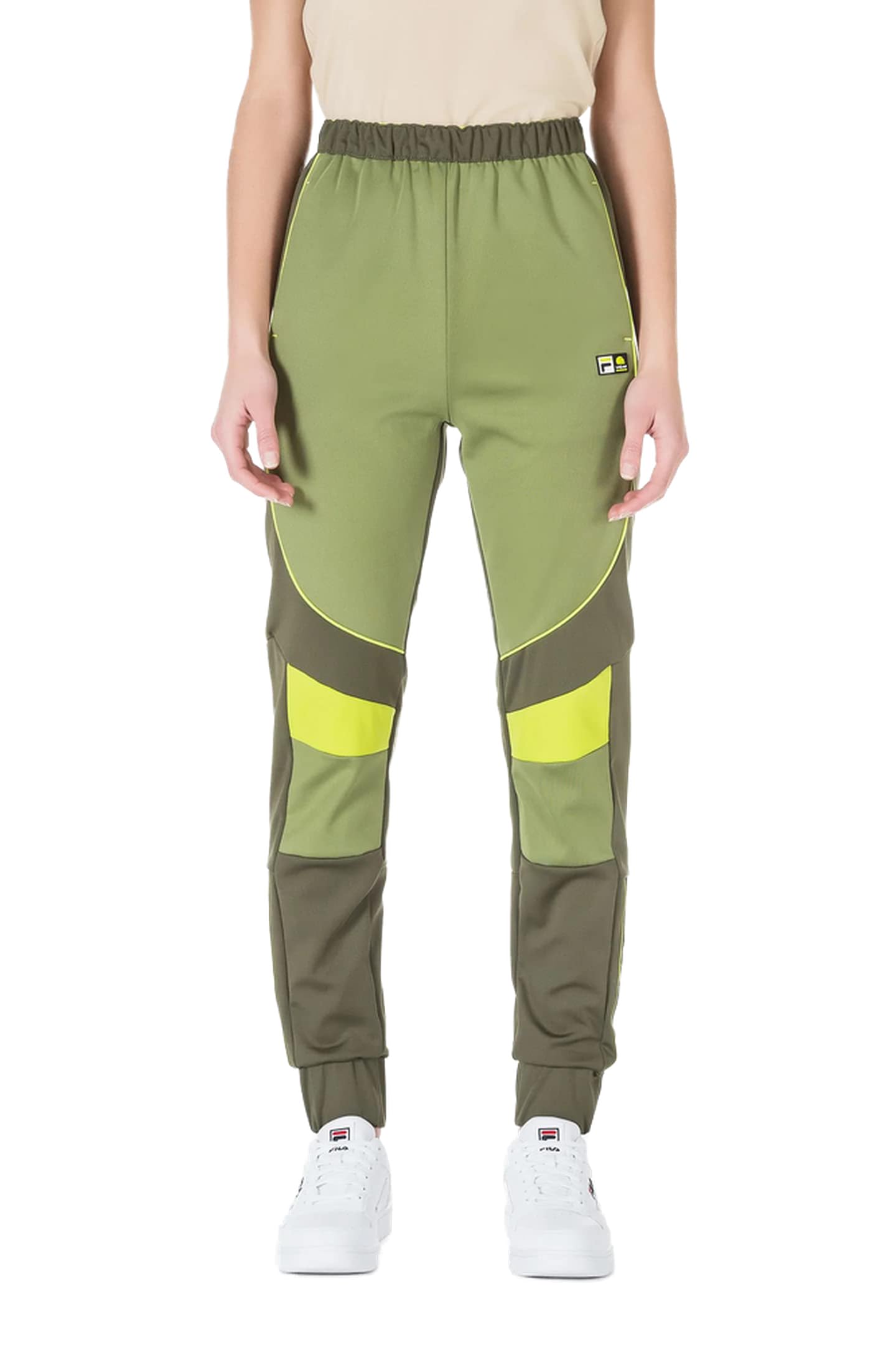 VR 46 Women's Jogger Fila Vr46 Riders Academy Pants, Green, M