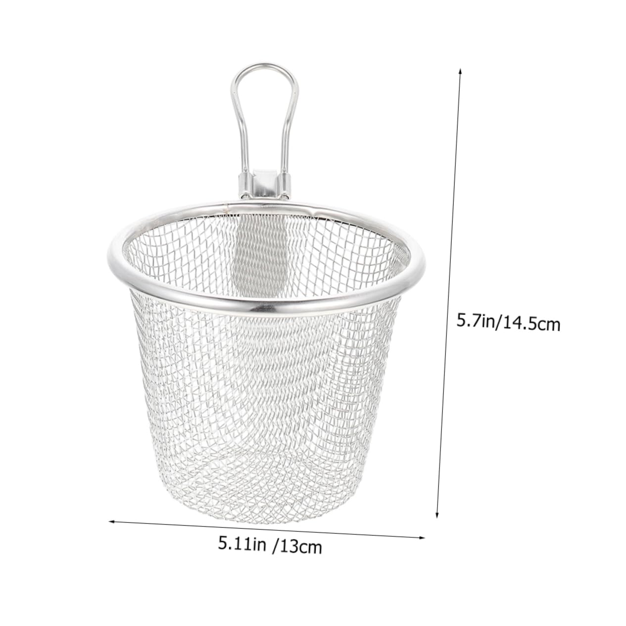 Colador de Malla de Acero Inoxidable con Cuchara y función de Espumadera para Pasta, freír y tamizar Fino en la Cocina