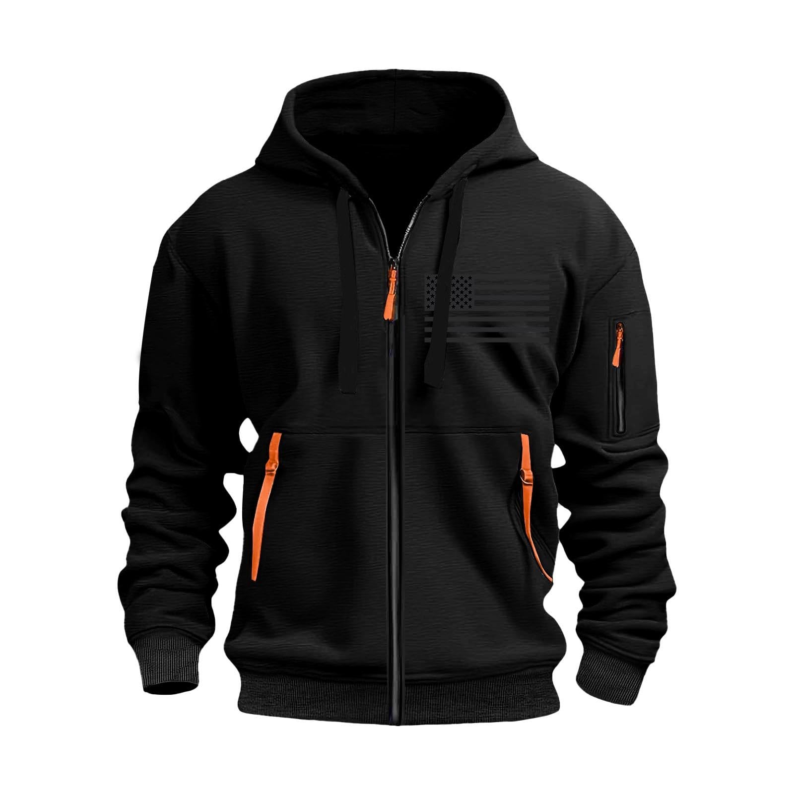 Ropa Anti UV Hombre Men's Casual Fashion Loose Print Zipper Long Sleeved Hoodie Sudadera Morada Niño Oversized Gym Corta Vento Mangas Proteccion Solar Kit De Pesca Completo Verano