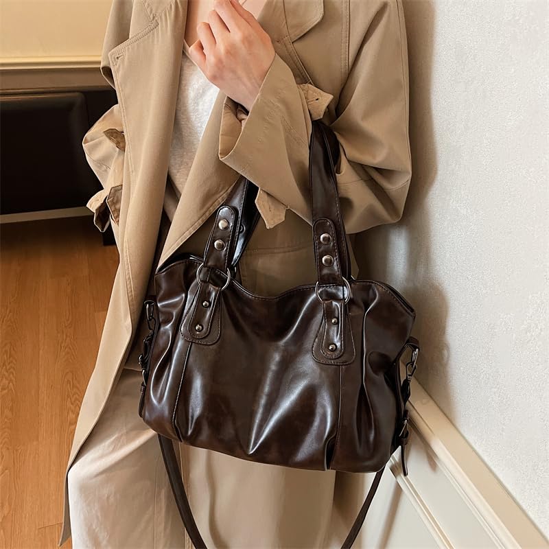 Women's Large PU Leather Shoulder Handbags Ladies Crossbody Purse Fashion Tote Bag Top Handle Satchel4