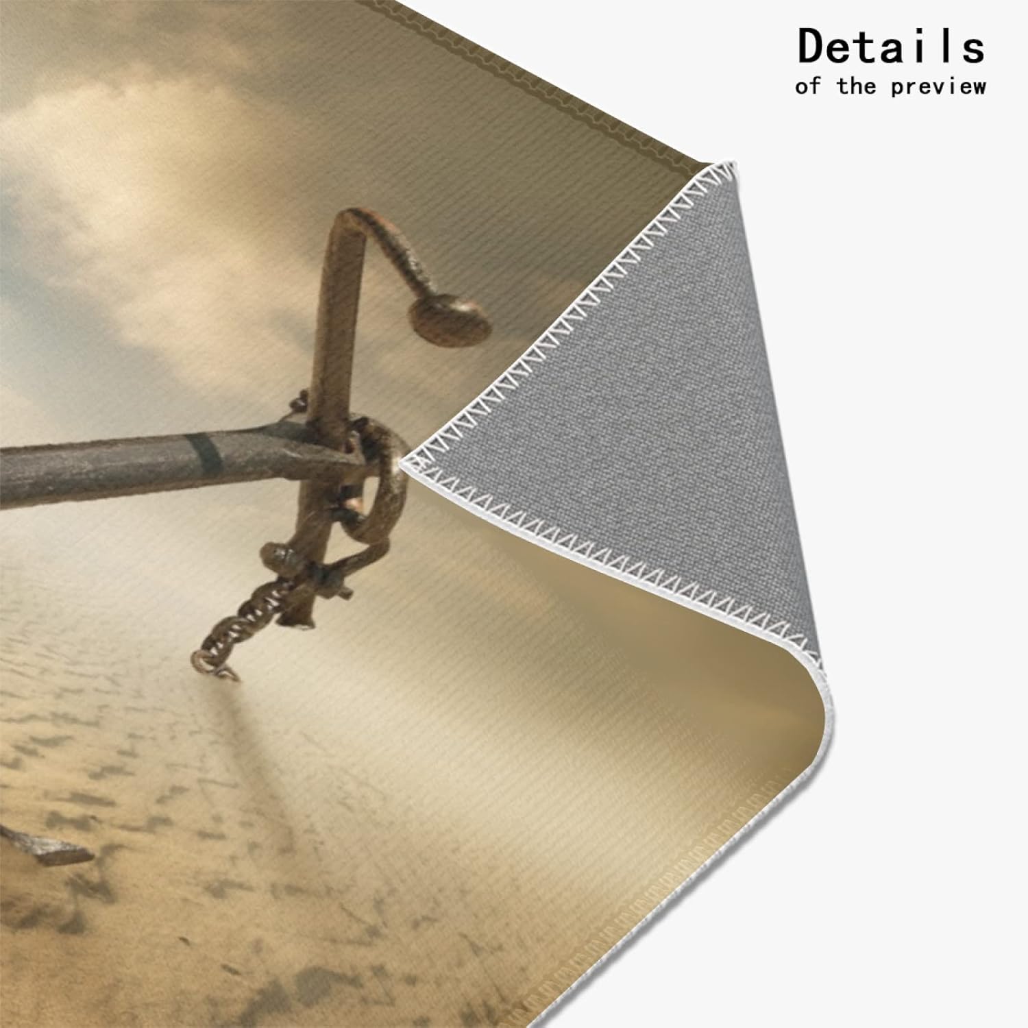 4 x 6 feet Anchor in The Desert Super Soft Area Rug for Kids Baby Nursery, Nursery Children Kids Girls Room Home Decorative, Anti Slip Backing Rugs for Living Room