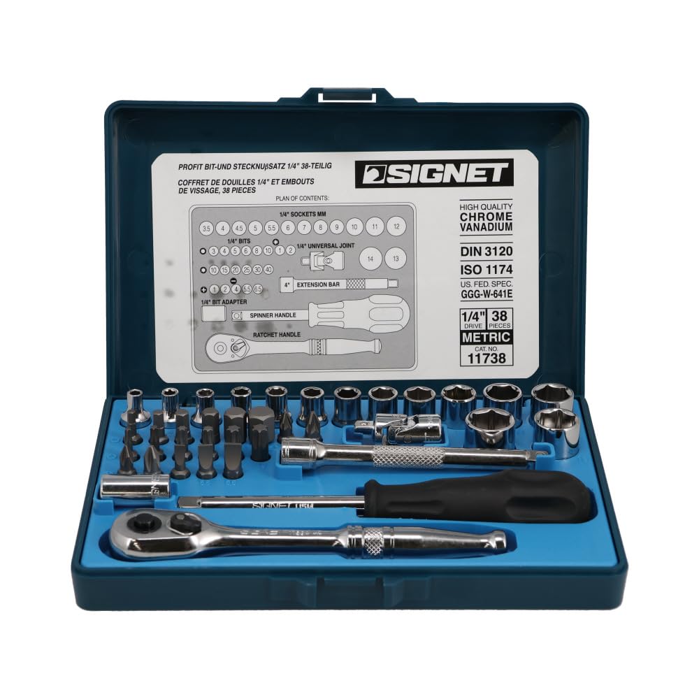 じめ Amazon.co.jp: SIGNET(シグネット) 1/4ドライブ 38PC MM ソケット