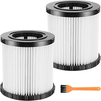 2 Pack DCV5801H HEPA Vacuum Filter Replacement for DEWALT DCV580 DCV581H DCV5801H 20V MAX Wet/Dry Vacuum, Washable & Reusable