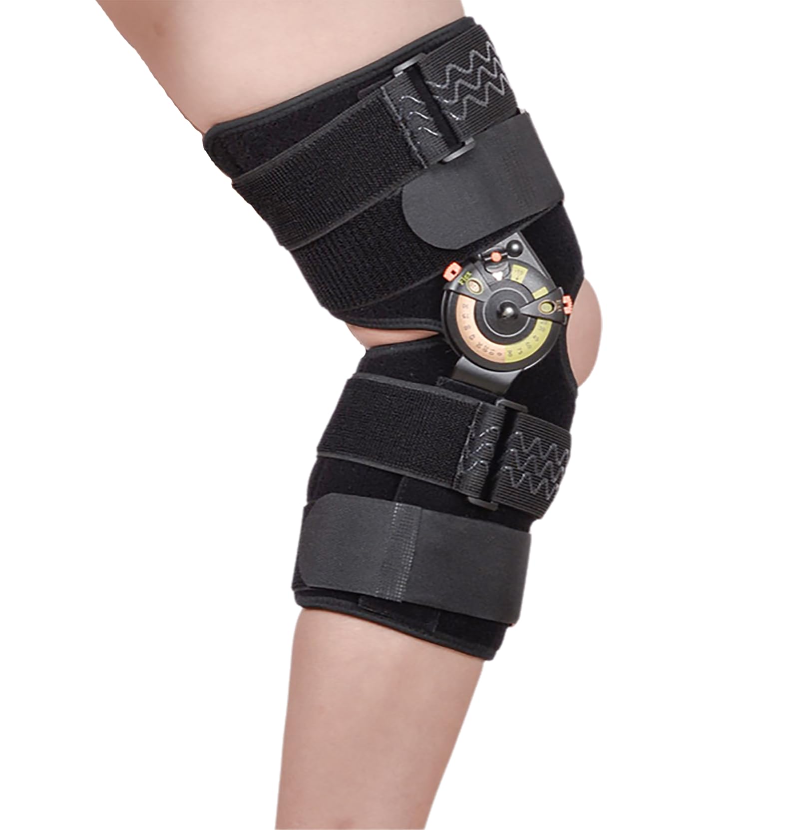 Rodillera con Descarga De Osteoartritis para Mujeres Y Hombres, Rodillera con Bisagras para Desgarro De Menisco, Inmovilizador De Rodilla Ajustable para Dolor De Rodilla