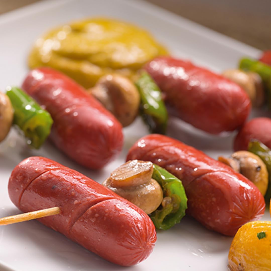 Egetürk Lot de 4 saucisses de bœuf perlées en protéines de lait 400 g avec pufai