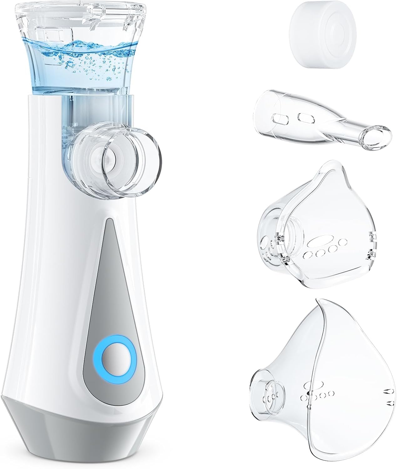 Inhalationsgerät, Leise Inhaliergeräte für Erwachsene, Kinder, Partikelgröße, Einstellbarer Sprühnebel, Aufladbarer Inhalator