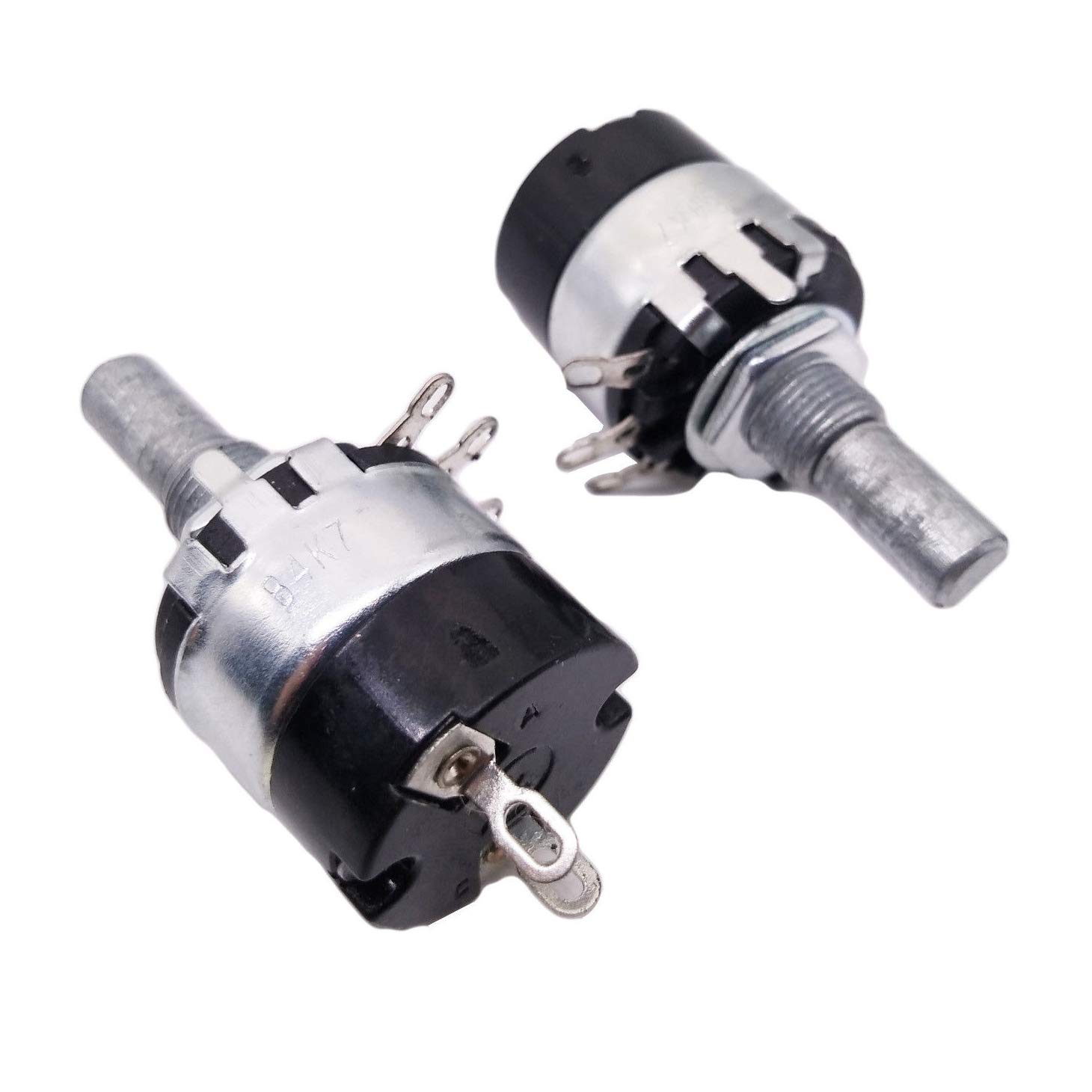 CGjiogujio 5pcs 4.7K ohm B4K7 Linear Potentiometer ON/Off Switch WH137 ...