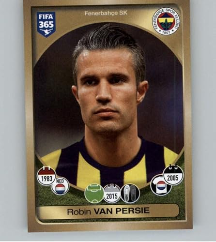 2016-17 Panini FIFA 365 Stickers #406 Robin van Persie Fenerbahce SK Official Soccer Album Sticker in Raw (NM or Better) Condition